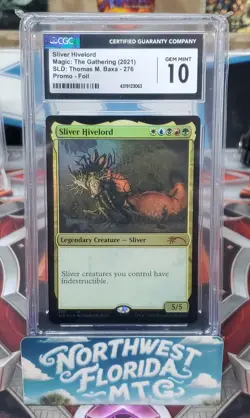 MTG - CGC Gem Mint 10 - SLD: Thomas Baxa Artist Series - Sliver Hivelord (Foil) - Image 1