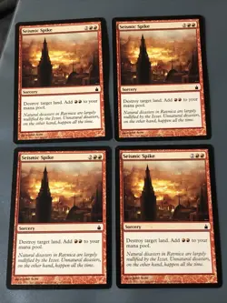 Seismic Spike X4 Ravnica LP Cond See Pics Front/Back - Image 1