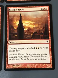 Seismic Spike X4 Ravnica LP Cond See Pics Front/Back - Image 2