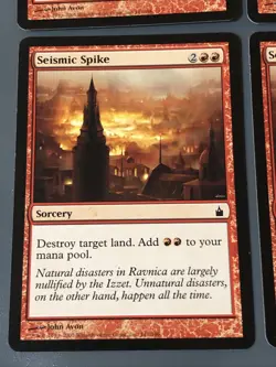 Seismic Spike X4 Ravnica LP Cond See Pics Front/Back - Image 3