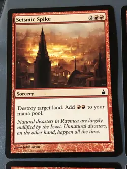 Seismic Spike X4 Ravnica LP Cond See Pics Front/Back - Image 5