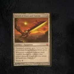Magic The Gathering (MTG) Sword of Feast and Famine Mirrodin Besieged - Image 2