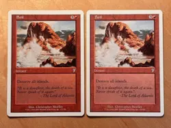 Magic the Gathering MTG 1x Boil 7th Edition NM/LP - Image 1