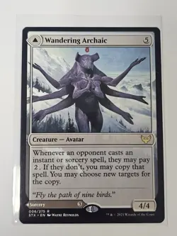 Mtg - Wandering Archaic - Strixhaven: School of Mages - Rare - #6 - NM - Image 1
