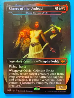 MTG 1x FOIL Sisters of the Undead # 343 Innistrad: Crimson Vow Magic the x1 NM - Image 1