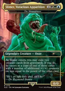 The Mimeoplasm "Slimer, Voracious Apparition" - Rainbow Foil Secret Lair NM MTG - Image 1