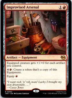 Improvised Arsenal 0092 Teenage Mutant Ninja Turtles Magic: The Gathering NM - Image 1