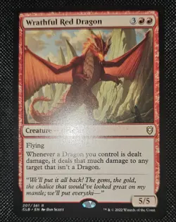 MTG Wrathful Red Dragon 207/361 Rare NM - Image 1