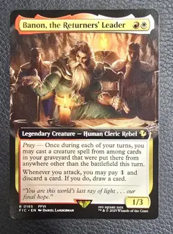 Banon, the Returners' Leader (Extended Art) Commander: Final Fantasy Regular MTG - Image 1