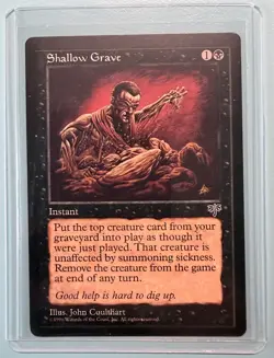 WotC Magic of the Gathering MtG Mirage Shallow Grave (R) NM - Image 1