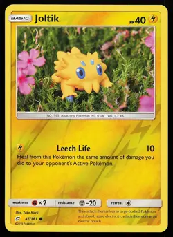 Joltik 47/181 Reverse Holo Team Up Yuka Morii Pokemon Card - Image 1