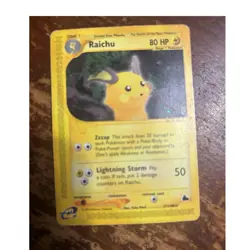 Raichu 27/144 Regular Rare Skyridge 2003 Pokemon TCG English - Image 1