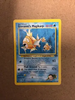 Pokemon TCG Giovanni's Magikarp Gym Challenge 73 Unlimited Common Card - Image 1