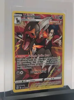 2022 Pokemon TCG Houndoom TG10/TG30 Brilliant Stars Trainer Gallery Holo MINT - Image 4