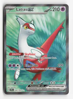 Latias ex 220/191 SSP SV08: Surging Sparks Pokemon TCG Ultra Rare NM - Image 1