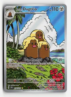 Alolan Dugtrio 208/191 SSP SV08: Surging Sparks Pokemon TCG Illustration Rare - Image 1