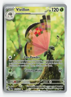 Vivillon 193/191 SV08: Surging Sparks Pokemon TCG Illustration Rare Near Mint NM - Image 1