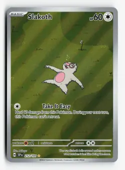 Slakoth 212/191 SV08: Surging Sparks Pokemon TCG Illustration Rare Near Mint NM - Image 1