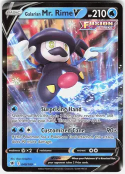 Galarian Mr. Rime V 049/189 Holo V Rare Astral Radiance Pokemon Near Mint - Image 1