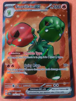 Pokemon - Scovillain ex 216/191 - SV Surging Sparks - Full Art Textured - NM - Image 1