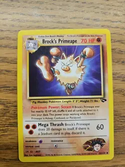 Brock's Primeape 2000 Pokemon TCG Gym Challenge #35/132 Unlimited Card - Image 1