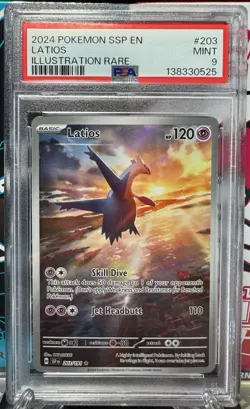 Latios IR Surging Sparks 203/191 PSA 9 Pokemon TCG Slab - Image 1