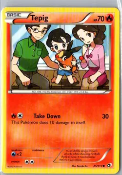 TEPIG 25/113 COMMON LEGENDARY TREASURES POKEMON MP - Image 1