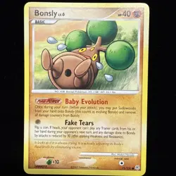 2007 Pokemon Diamond & Pearl Bonsly Common NM 71/130 - Image 1