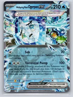 Wellspring Mask Ogerpon ex 064/167 Double Rare Twilight Masquerade Pokemon NM - Image 1