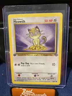 Pokemon TCG Meowth WOTC 1st Edition Jungle 56/64 NM - Image 2