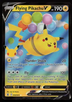 Flying Pikachu V 006/025 Holo V Rare Celebrations Pokemon NM - Image 1