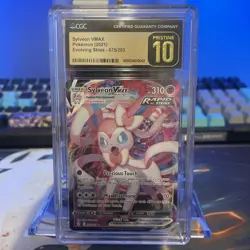 ✨✨Sylveon VMAX 075/203 | CGC PRISTINE 10 | Pokemon Evolving Skies - Image 1