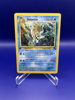 Pokemon TCG Omastar 40/62 1st Edition Fossil English LP - Image 2