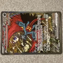 Pokemon Roaring Moon ex SV04 167/182 Special Illustration Rare Ancient Full Art… - Image 4