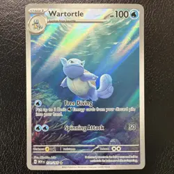 Pokemon TCG Wartortle Pokemon 151 #171/165 English NM - Image 1