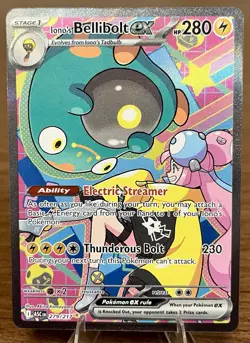 Pokemon TCG Iono’s Bellibolt EX 279/217 Ascended Hero’s SIR Holo NM/Mint - Image 1
