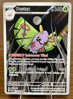 Pokemon TCG Dustox 220/217 Ascended Hero’s Illustration Rare Holo NM/Mint - Image 1