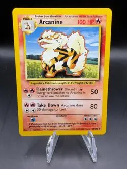 TCG POKEMON ARCANINE BASE SET 23/102 - Image 1