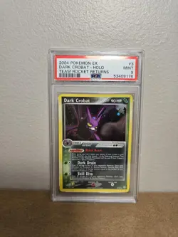 2004 Pokemon EX Team Rocket Returns Dark Crobat Team Rocket Returns #3 PSA 9 - Image 1