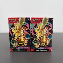 Pokemon Mega Evolution Ascended Heroes Booster Bundle Lot of 2 – 6 Packs Each - Image 1