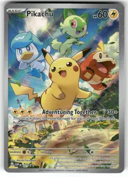 Pikachu 027 Holo Promo Scarlet & Violet Promo Pokemon Holo Lightly Played - Image 1