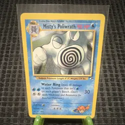 Pokemon TCG Misty's Poliwrath Gym Heroes Rare Regular 031/132 English 2000 - Image 1