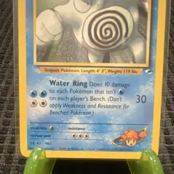 Pokemon TCG Misty's Poliwrath Gym Heroes Rare Regular 031/132 English 2000 - Image 3
