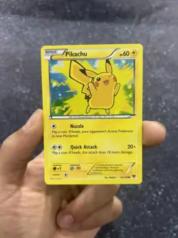 Pokemon TCG XY Pikachu 42/146 Lego Movie Promo Cosmos Holo LP - Image 1