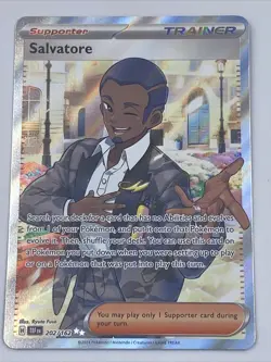 Salvatore 202/162 Pokemon TCG: Scarlet & Violet Temporal Forces Ultra Rare Holo - Image 3