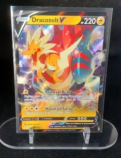 Pokemon TCG Dracozolt V Evolving Skies 058/203 Holo Ultra Rare - Image 1