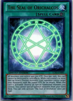 Yu-Gi-Oh! The Seal of Orichalcos LC03-EN001 Ultra Rare Limited Edition NM - Image 1