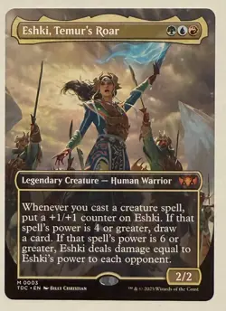Eshki, Temur's Roar Borderless - Mythic - Commander: Tarkir: Dragonstorm: MTG - Image 1