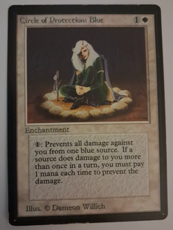 Circle of Protection: Blue LP Beta MTG Magic the Gathering - Image 1