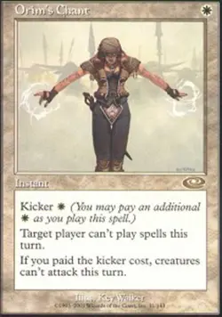 1x Orim's Chant Heavy Play, English Planeshift MTG Magic - Image 1